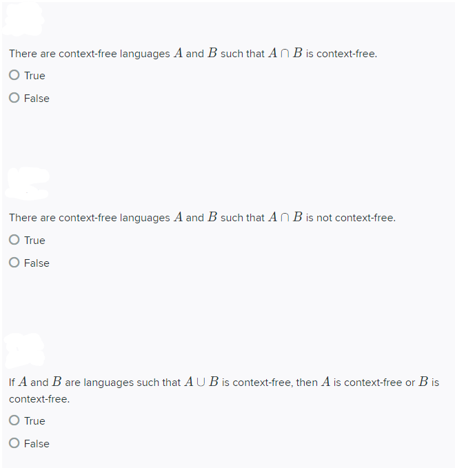 Solved There Are Context-free Languages A And B Such That An | Chegg.com