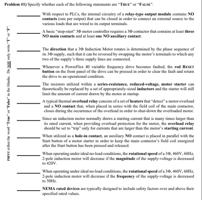 Solved Problem \#1) ﻿Specify whether each of the following | Chegg.com