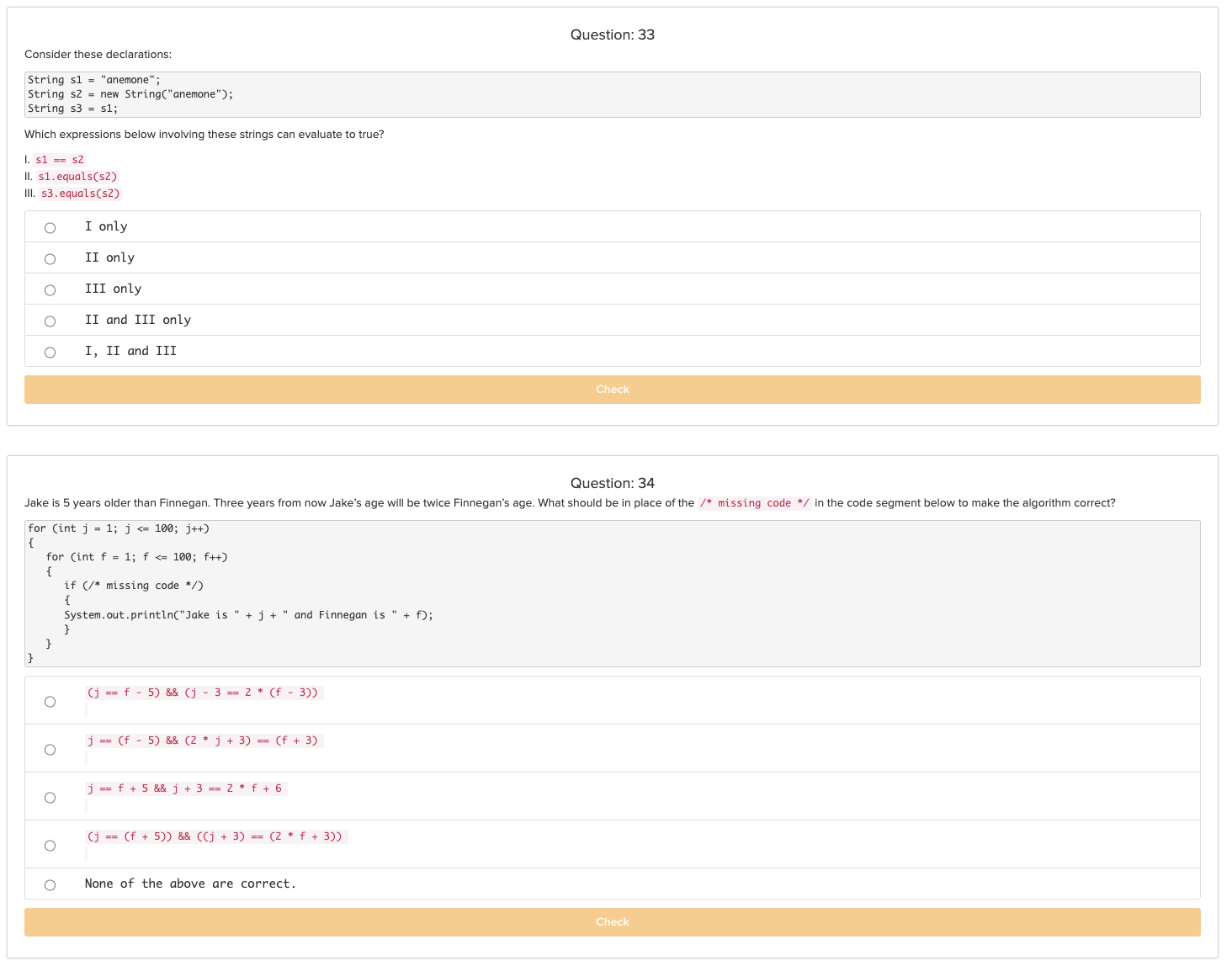 Solved Question: 31 Consider these incomplete class | Chegg.com