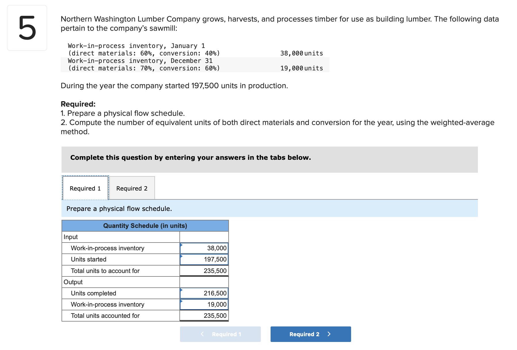 Solved Northern Washington Lumber Company grows, harvests,