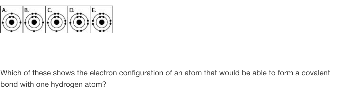 Solved Which of these shows the electron configuration of an | Chegg.com