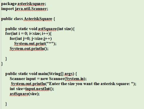 Solved Part 2 - (Displaying a Square of Any Character) | Chegg.com