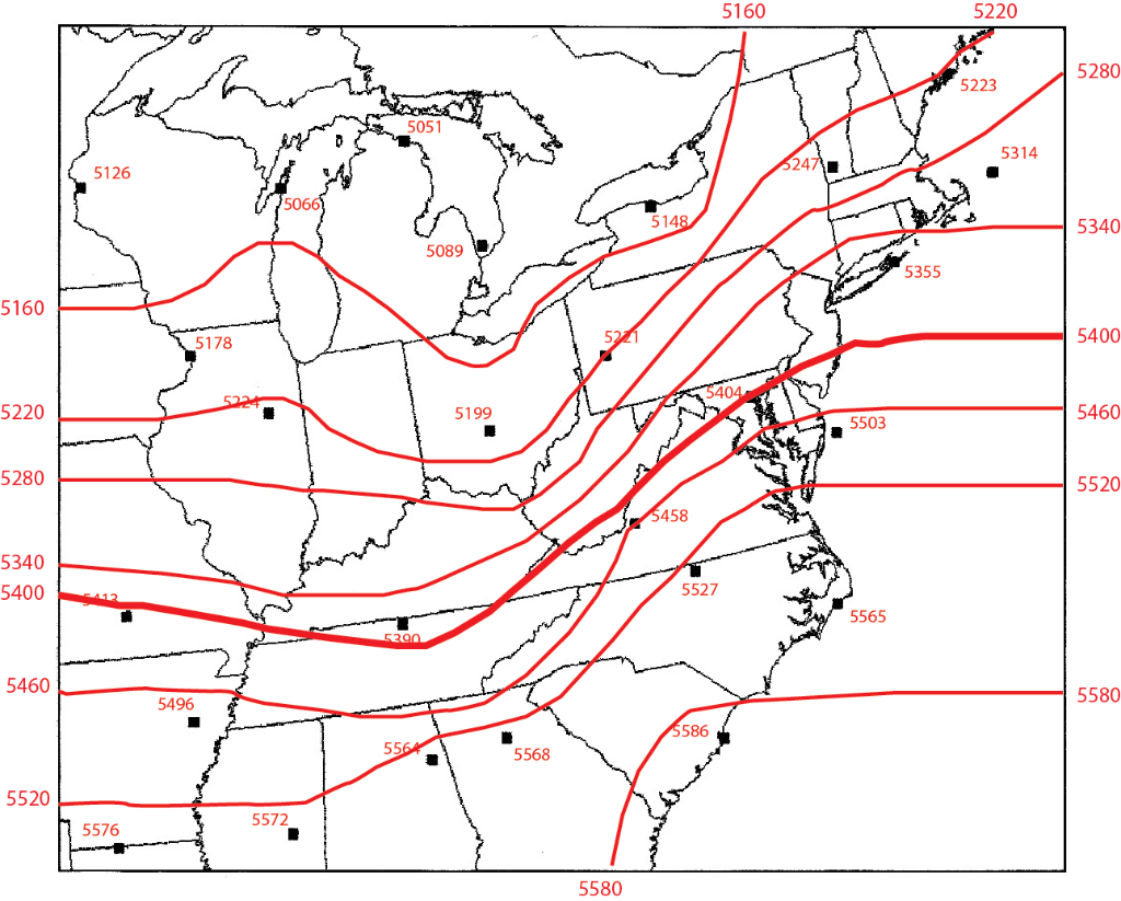 Solved The thickness of the 1000-500 mb layer is often | Chegg.com