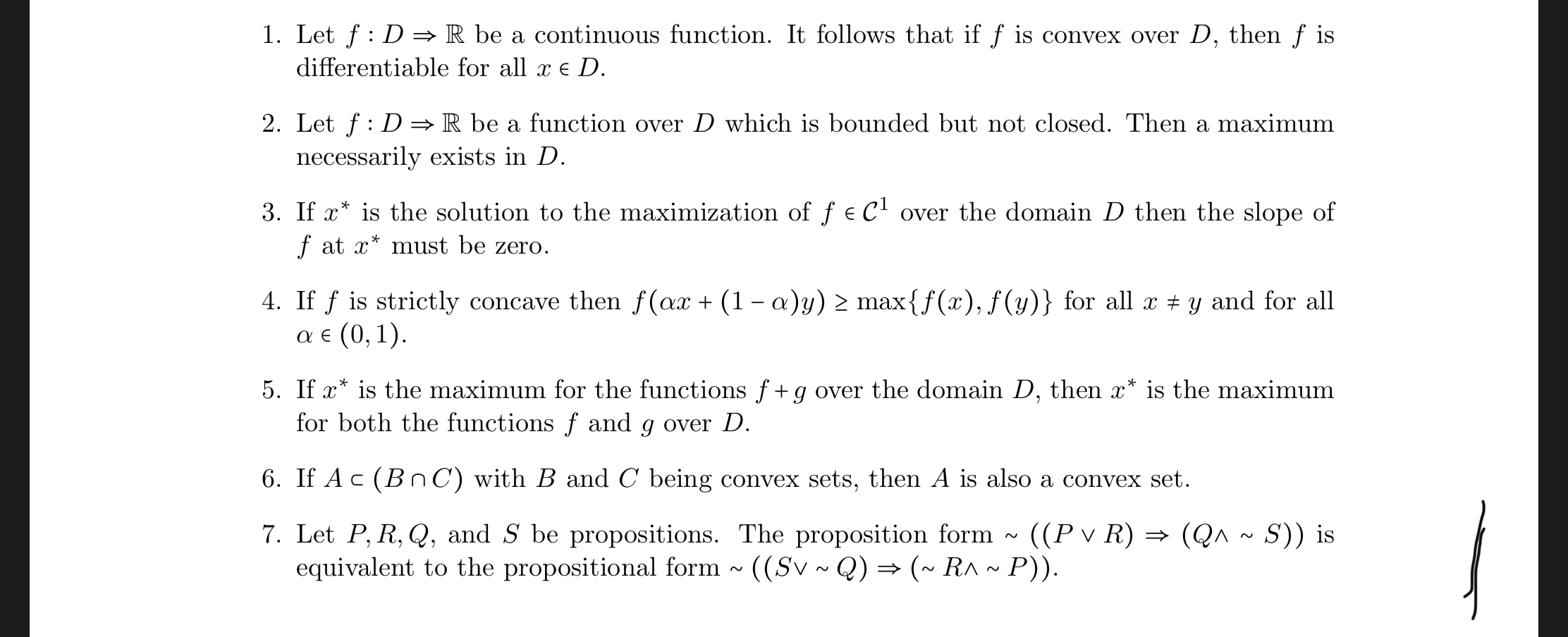 Solved 1 Let F D R Be A Continuous Function It Follow Chegg Com