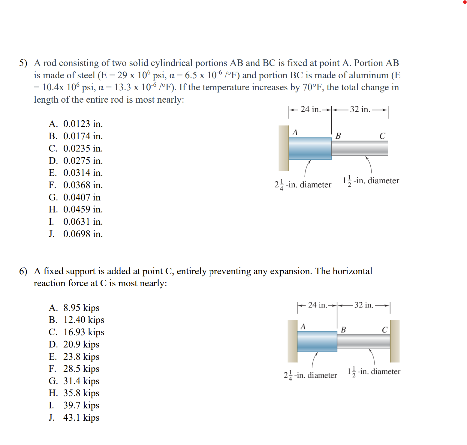 solved-a-rod-consisting-of-two-solid-cylindrical-portions-ab-chegg