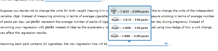 Solved Drop down options: decrease by or increase by / 116.9 | Chegg.com