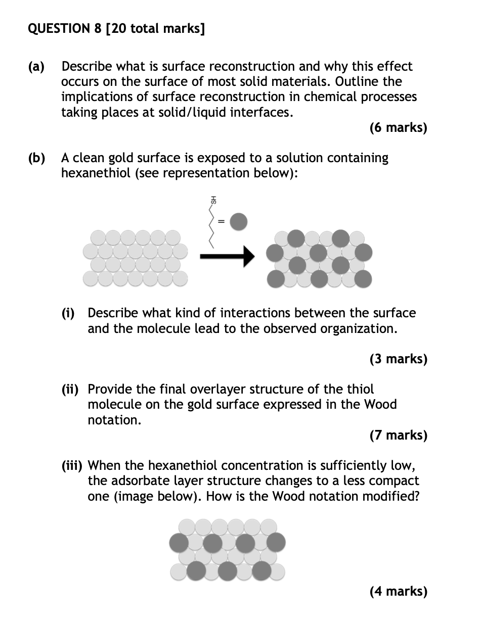 QUESTION 8 [20 total marks] (a) Describe what is | Chegg.com