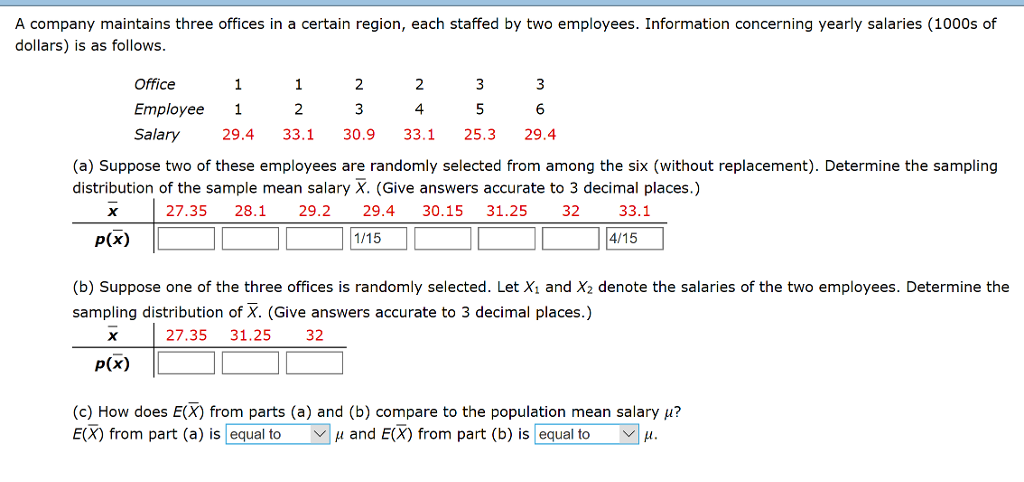 Solved A company maintains three offices in a certain | Chegg.com