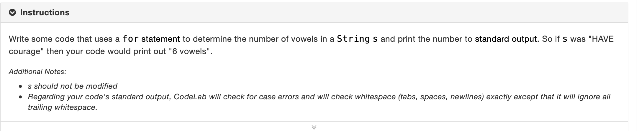 Solved Write some code that uses a for statement to | Chegg.com