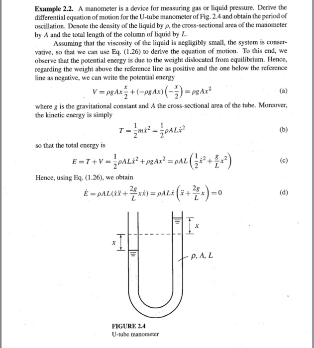 Solved PROBLEMS 153 3.4. One side of the manometer tube of | Chegg.com