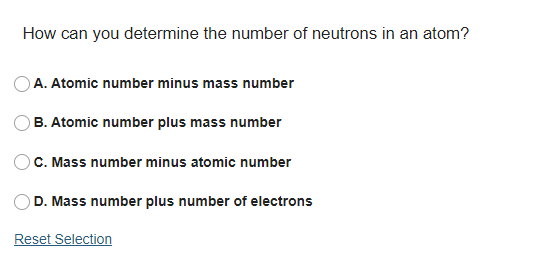 atomic mass is determined by the number of neutrons plus