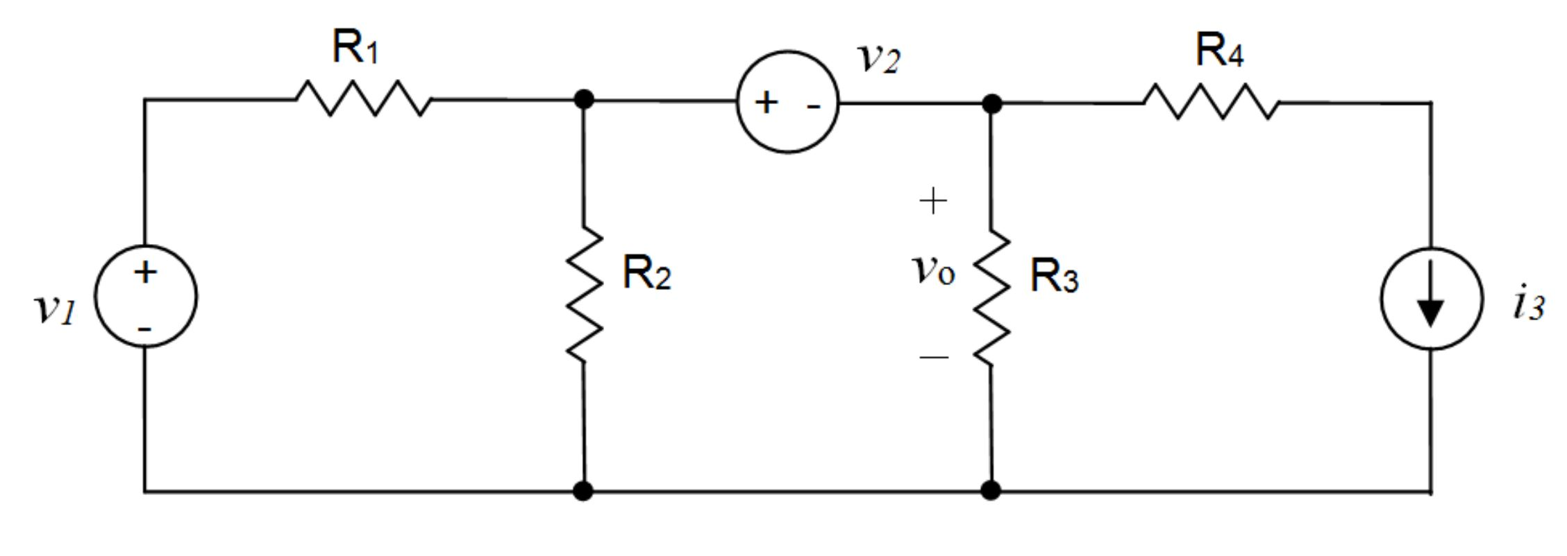 Solved The voltage v0, in the circuit below, may be | Chegg.com