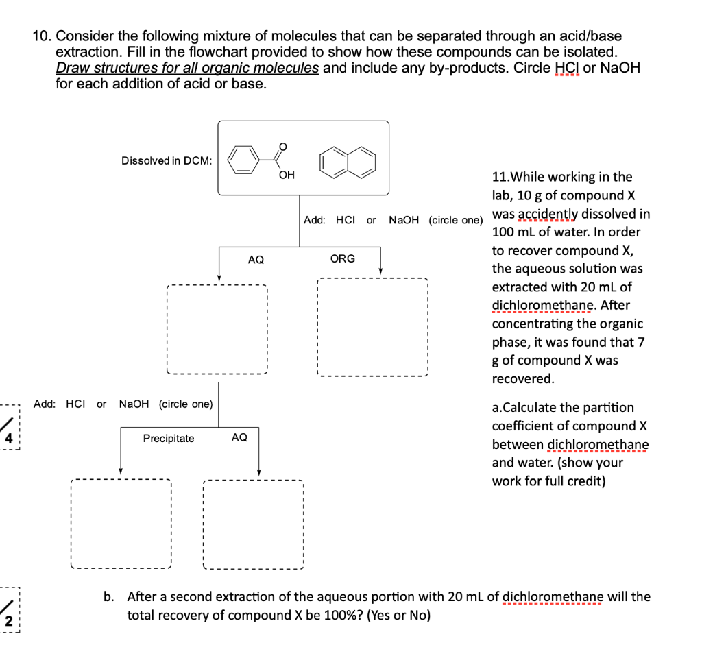 Solved 10. Consider the following mixture of molecules that | Chegg.com