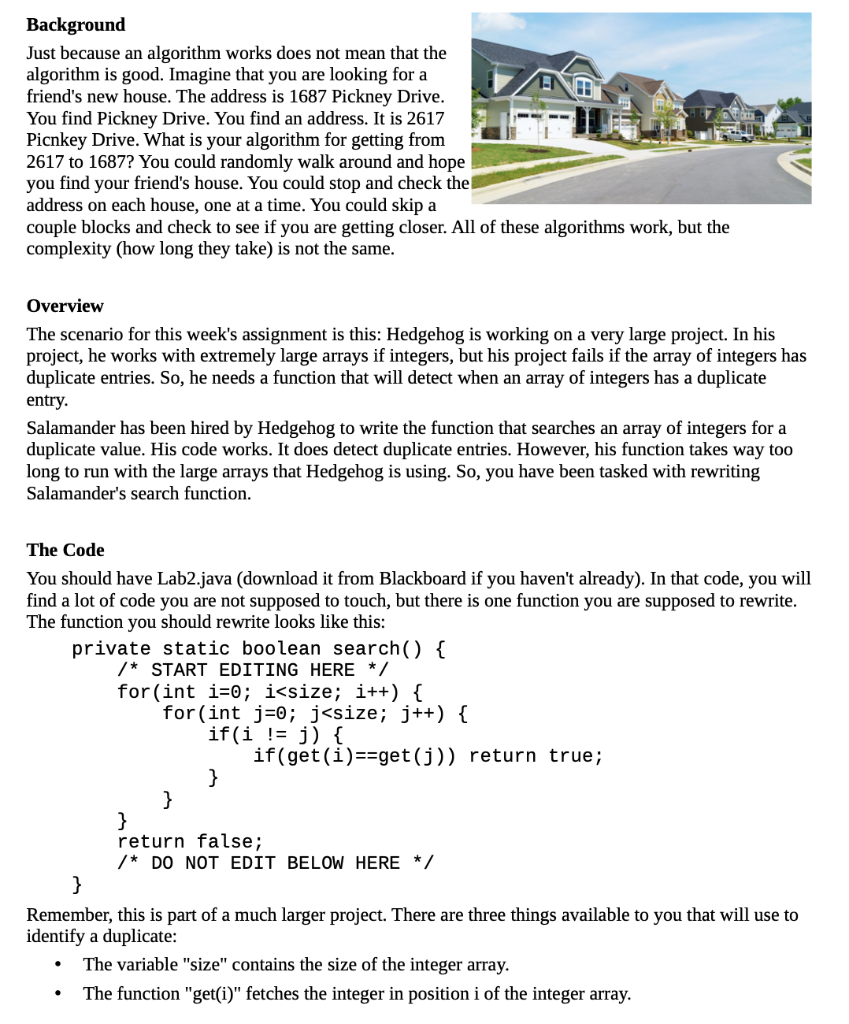 Solved Background Just because an algorithm works does not | Chegg.com