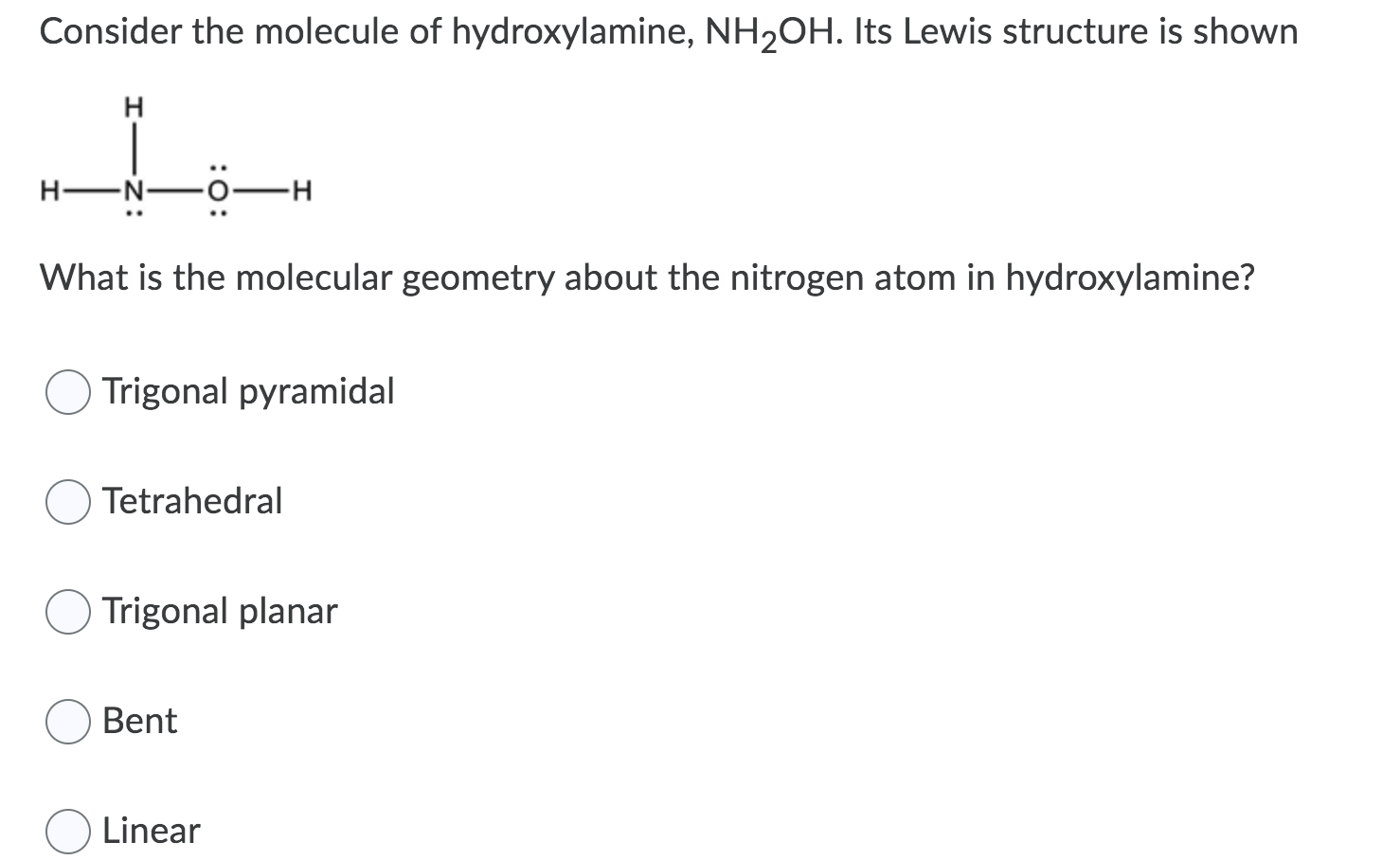 nh2oh lewis structure