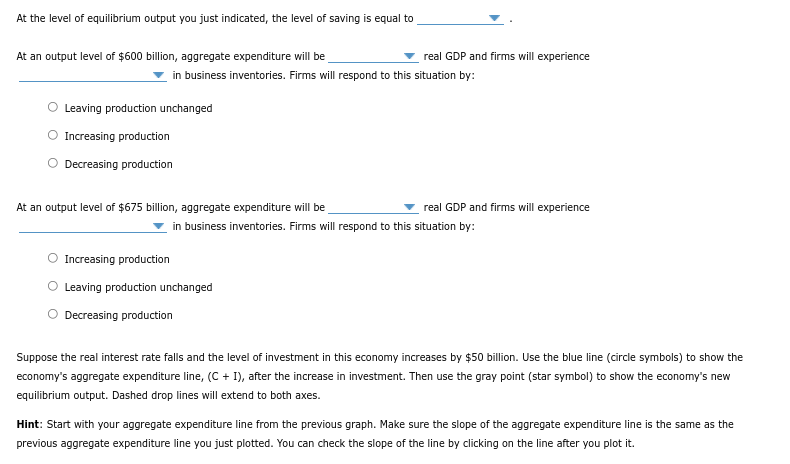 Solved 3. A graphical approach to equilibrium GDP in a | Chegg.com