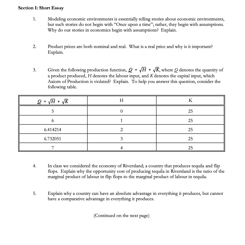 section-i-short-essay-1-modeling-economic-chegg