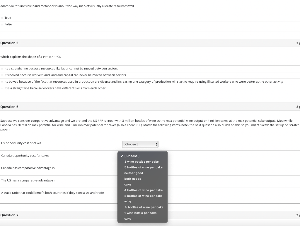 Solved Adam Smith's invisible hand metaphor is about the way