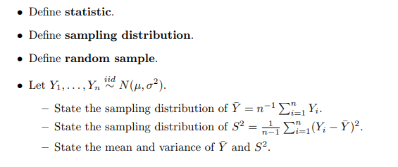 define the distribution of sample means in your own words