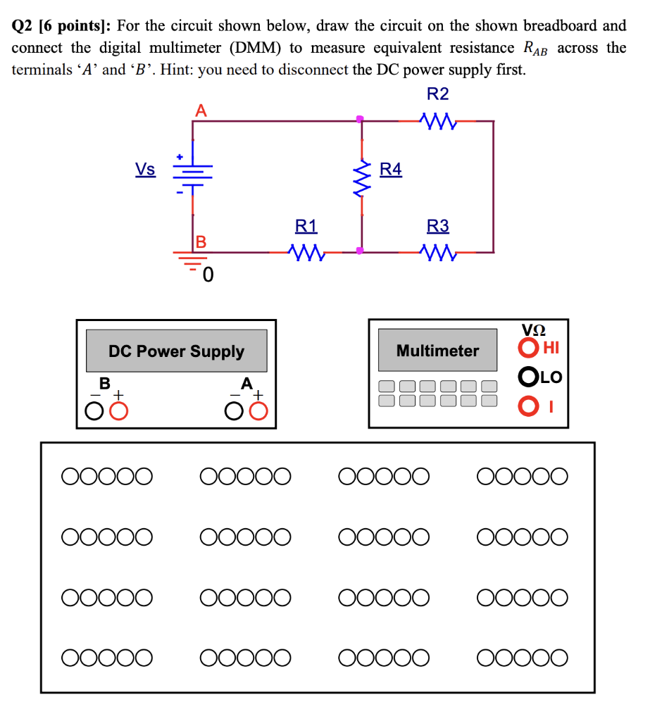 Solved Q2 [6 Points]: For The Circuit Shown Below, Draw The | Chegg.com