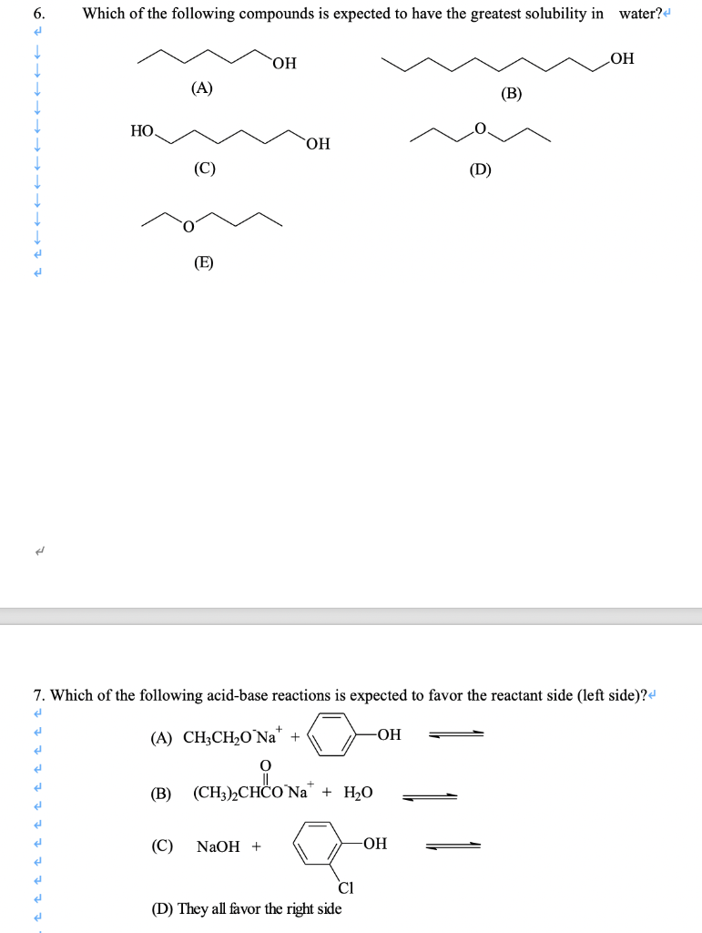 solved-6-which-of-the-following-compounds-is-expected-to-chegg