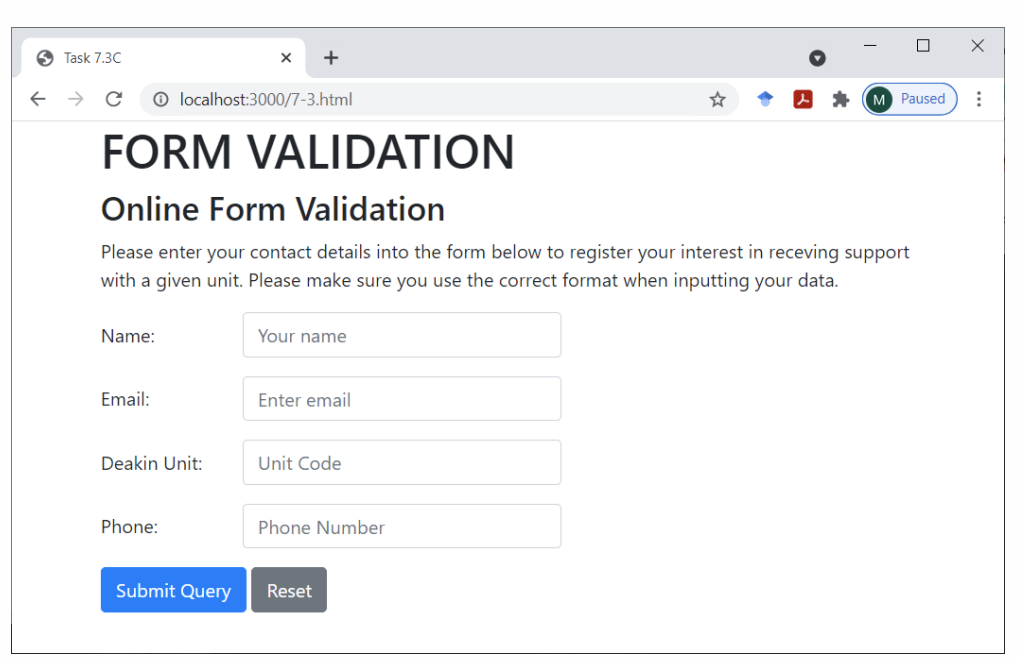 Solved Edit this code validation to look like the | Chegg.com
