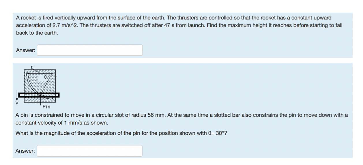 Solved A rocket is fired vertically upward from the surface