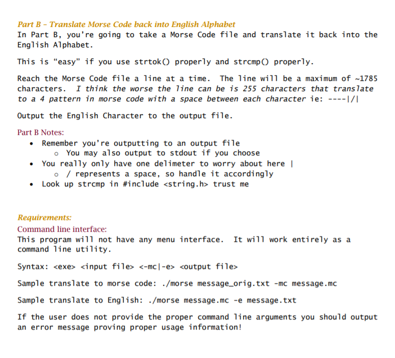 solved-part-a-characters-to-morse-code-format-you-are-chegg