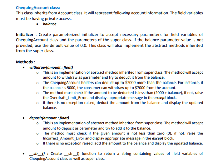 Solved The application will allow the user to perform | Chegg.com