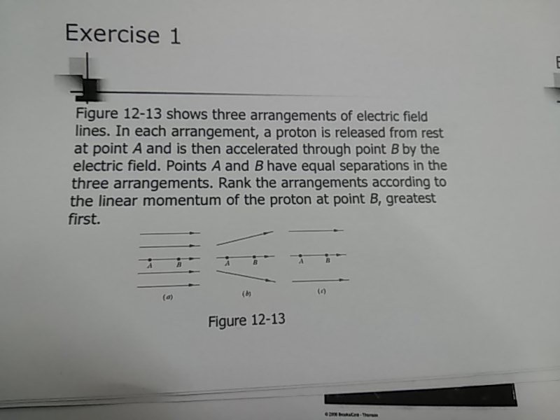 Solved Exercise 1 Figure 12-13 shows three arrangements of | Chegg.com