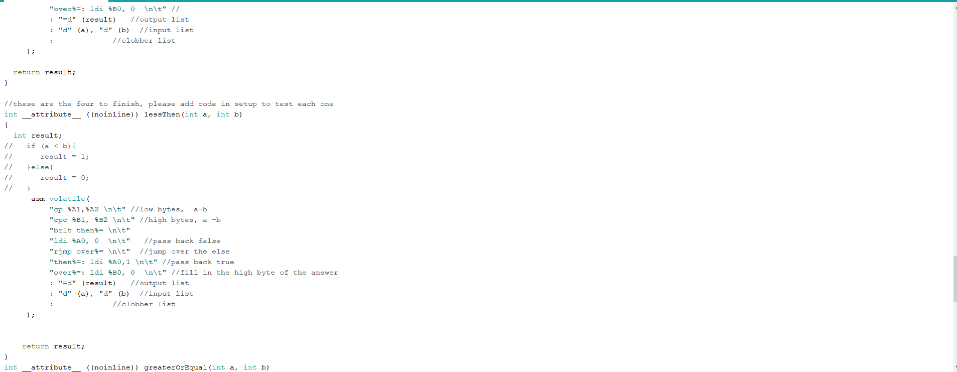 Solved Finish the branches and arithmetic functions using | Chegg.com
