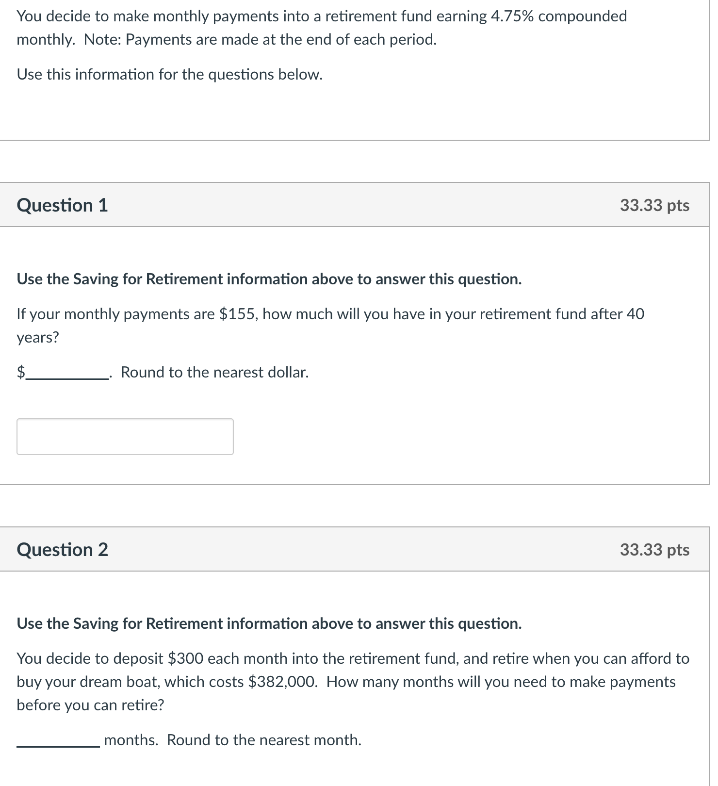 Solved Use The Saving For Retirement Information Above To | Chegg.com