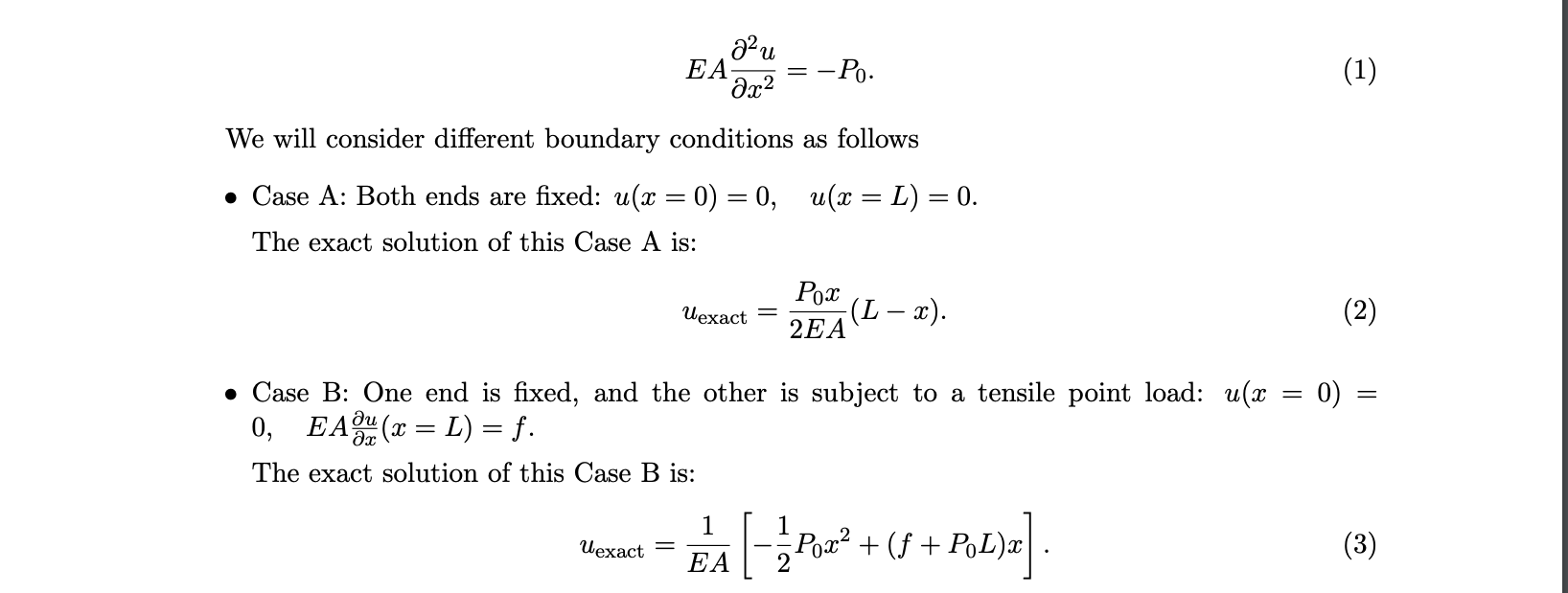 Solved Consider The Following Ode Of The 1d Axial Deforma Chegg Com