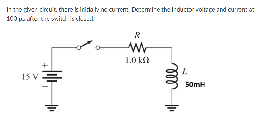 Solved In the given circuit, there is initially no current. | Chegg.com