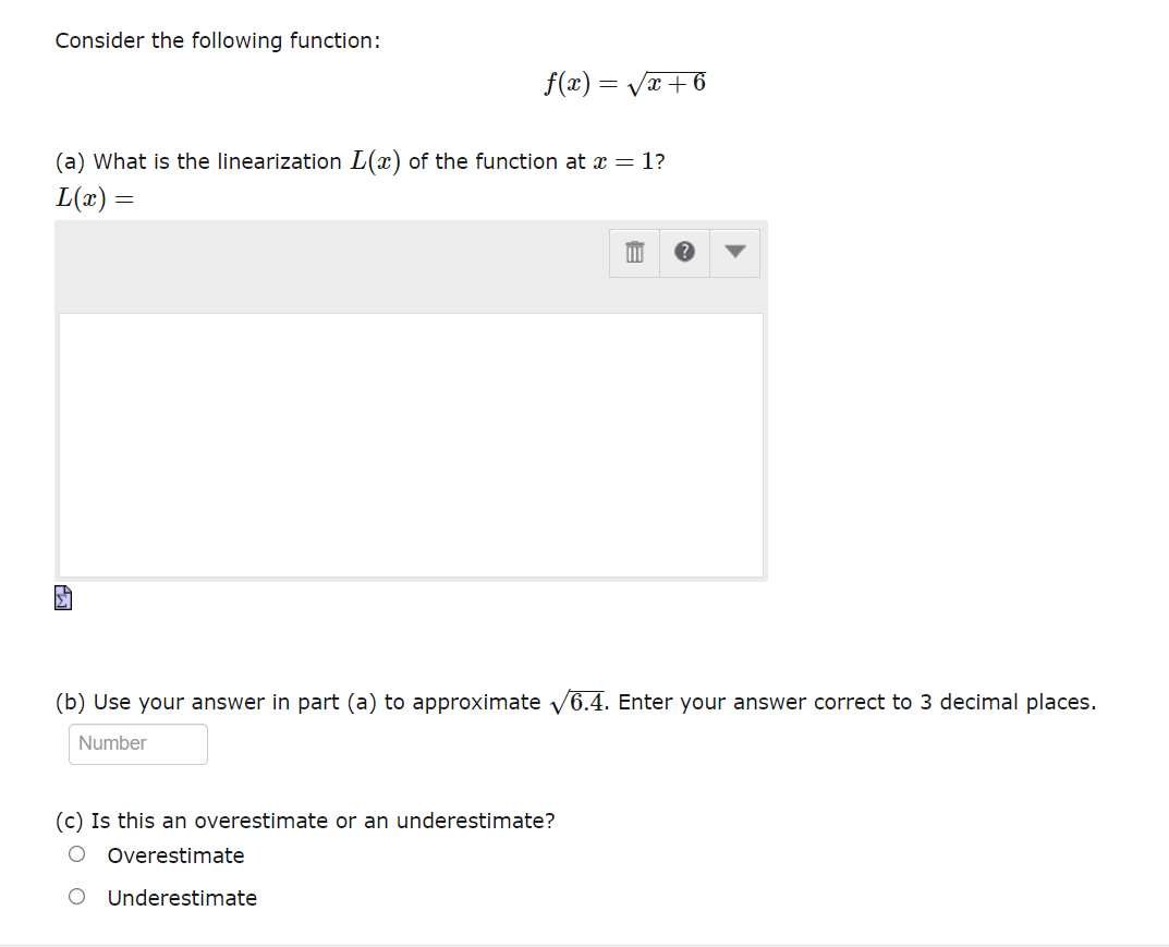 Solved Consider The Following Function: F(x) = X+6 (a) What | Chegg.com