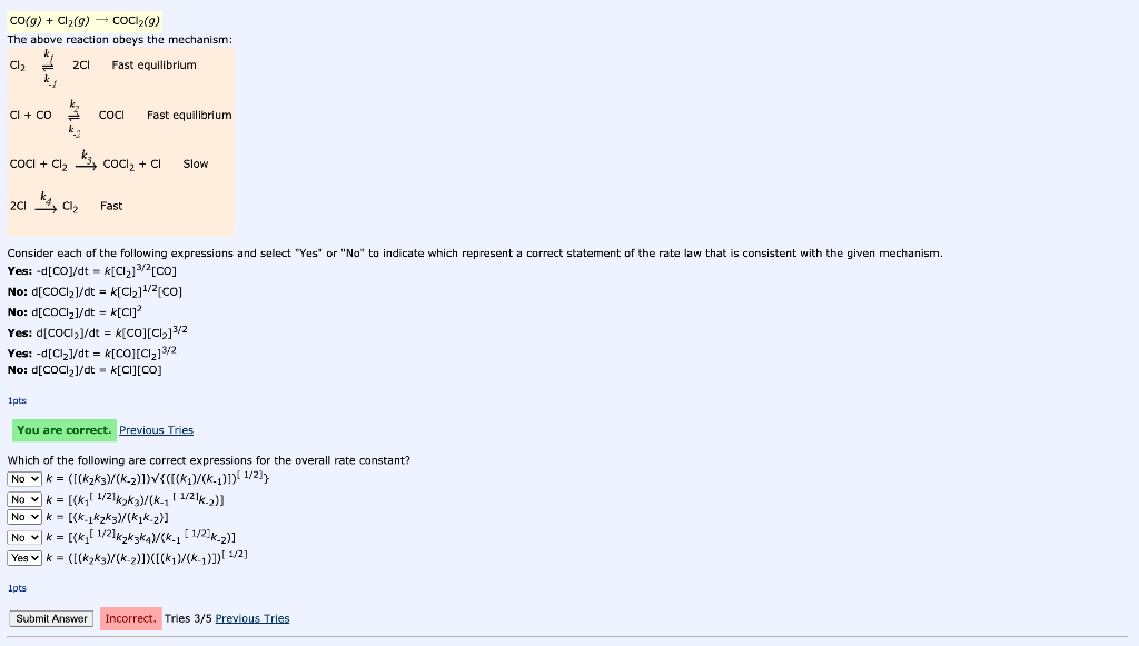 Solved Co G Cl2 G Coci2 9 The Above Reaction Obeys Chegg Com