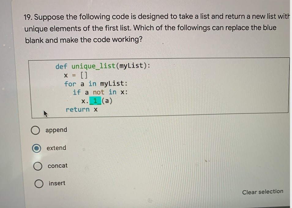 Solved 19. Suppose the following code is designed to take a | Chegg.com