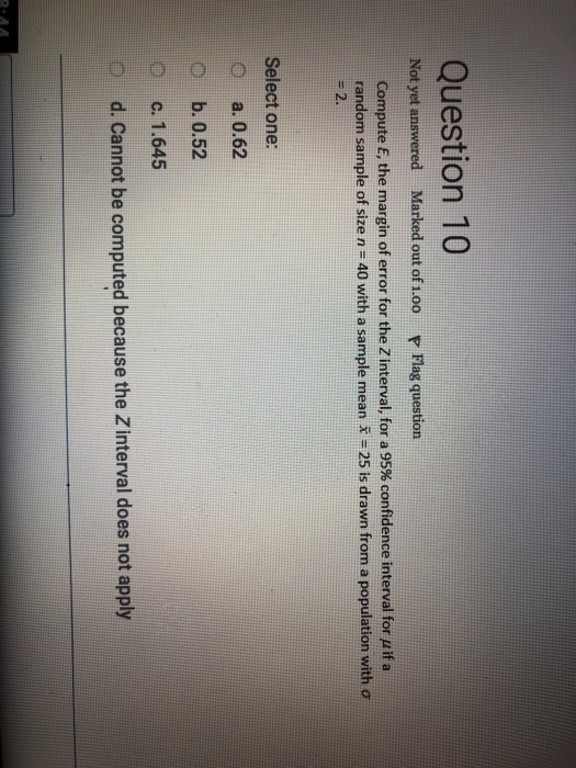 Solved Question 10 Not yet answered Marked out of 1.00 P | Chegg.com