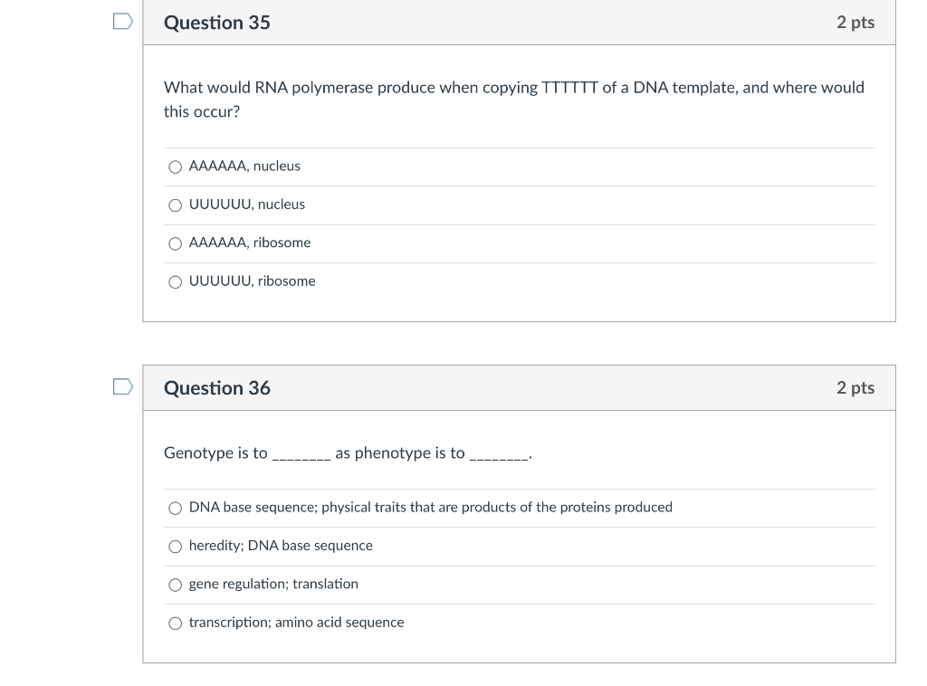 Solved u Question 33 2 pts Which of the following is NOT | Chegg.com