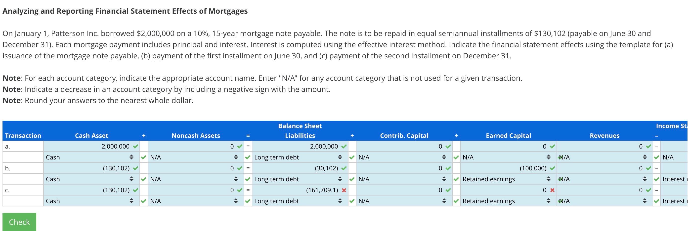 Solved Analyzing And Reporting Financial Statement Effects | Chegg.com