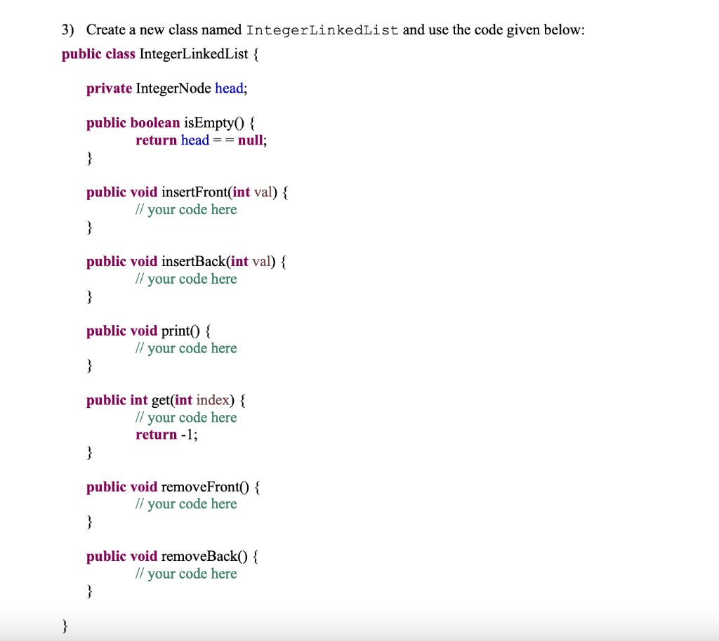 Solved Steps Using linked lists, we can store a variable