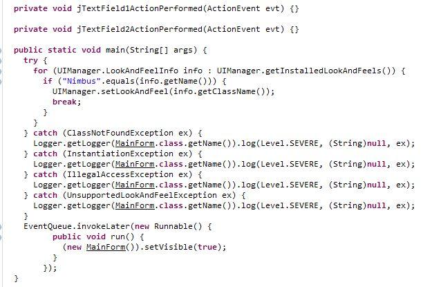 Solved private void jTextFieldiActionPerformed(ActionEvent | Chegg.com