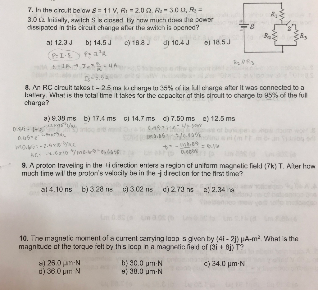 Solved 7 In The Circuit Below 11 V R1 2 0 Q R2 3 0 Chegg Com