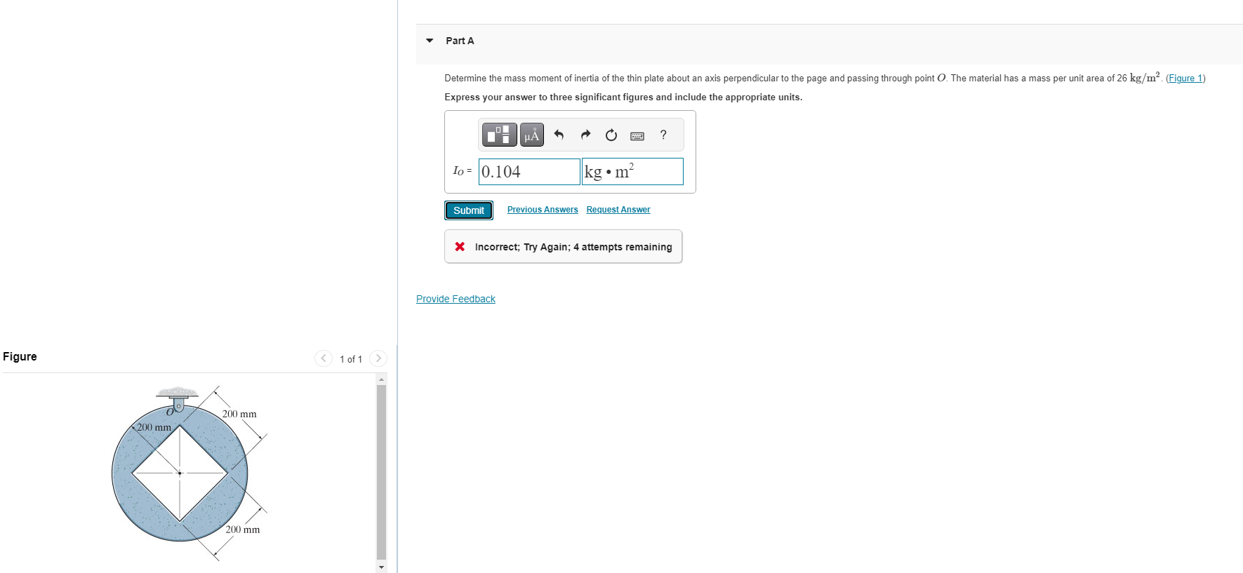 Solved Determine the mass moment of inertia of the thin | Chegg.com