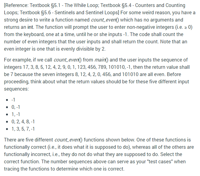 Solved [Reference: Textbook $5.1 - The While Loop; Textbook | Chegg.com
