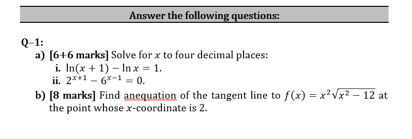 Solved Answer The Following Questions: Q-1: A) [6+6 Marks] | Chegg.com