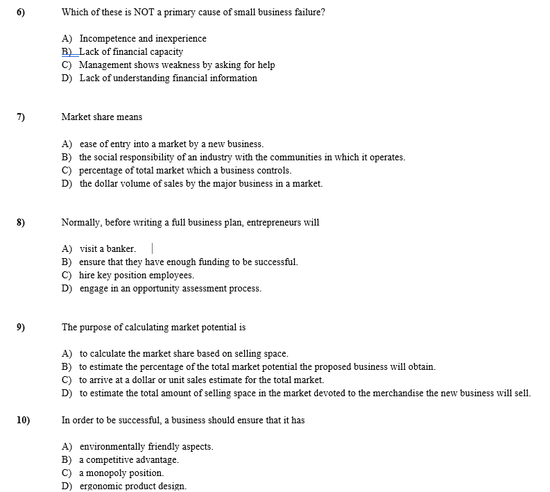 Solved Which of these is NOT a primary cause of small | Chegg.com