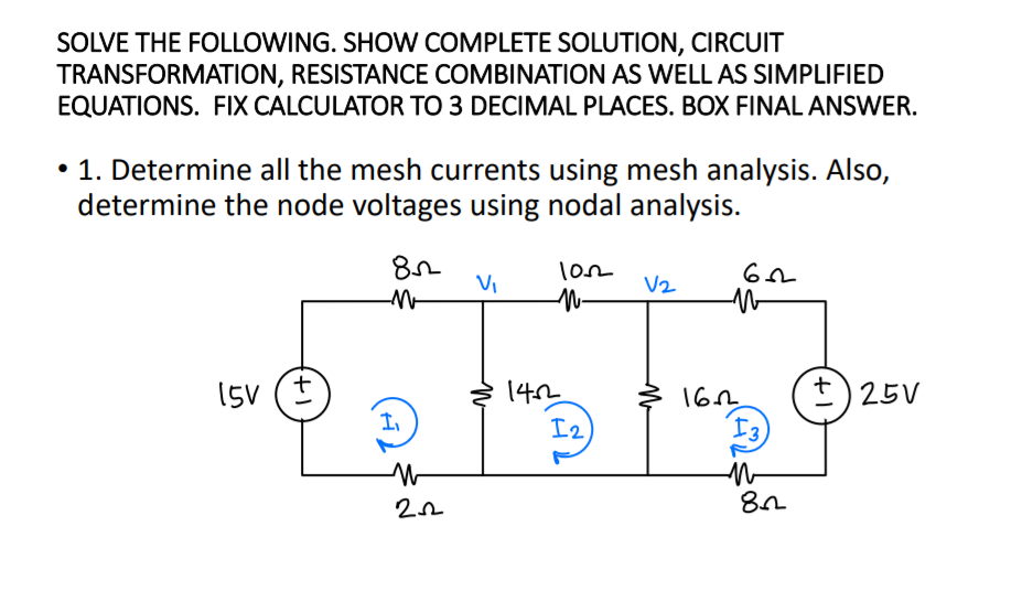 Solved SOLVE THE FOLLOWING. SHOW COMPLETE SOLUTION, | Chegg.com