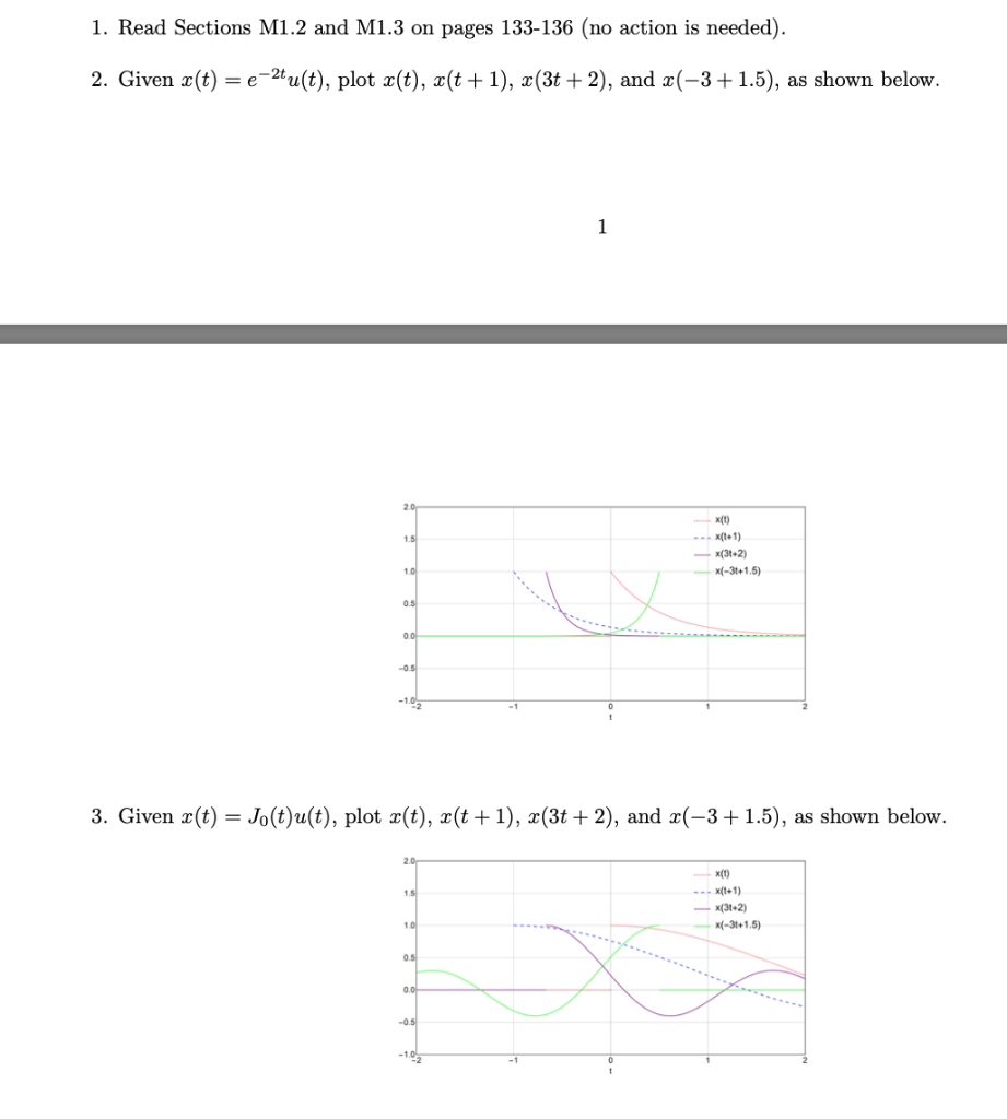 Solved 1. Read Sections M1.2 and M1.3 on pages 133-136 (no | Chegg.com