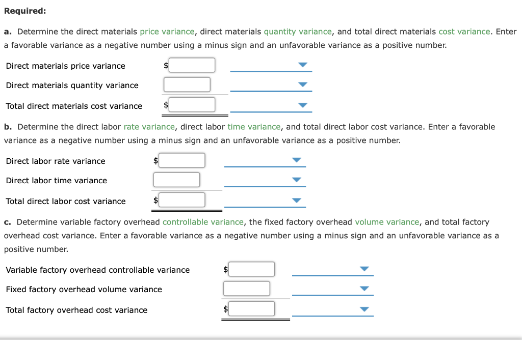 Solved Direct Materials, Direct Labor, and Factory Overhead | Chegg.com